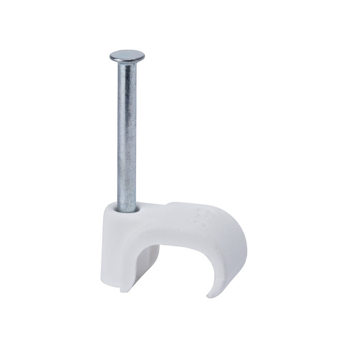 Kabelklemmer 6 - 10 mm hvit - 20 stk.